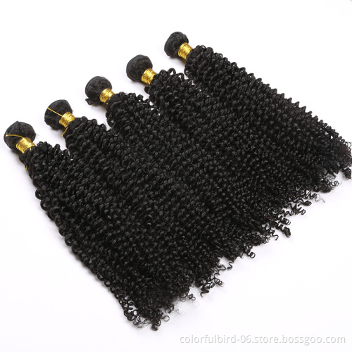 Grade 8A Human Hair Extension Brazilian and Peruvian Hair double drawn Bundles Kinky Curly remy Virgin Hair